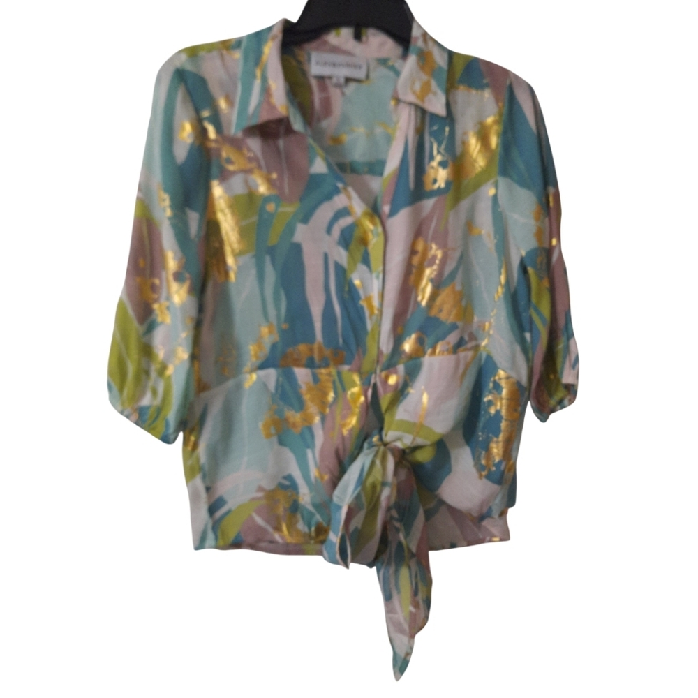 Alex and Parker Multicolored Blouse Small